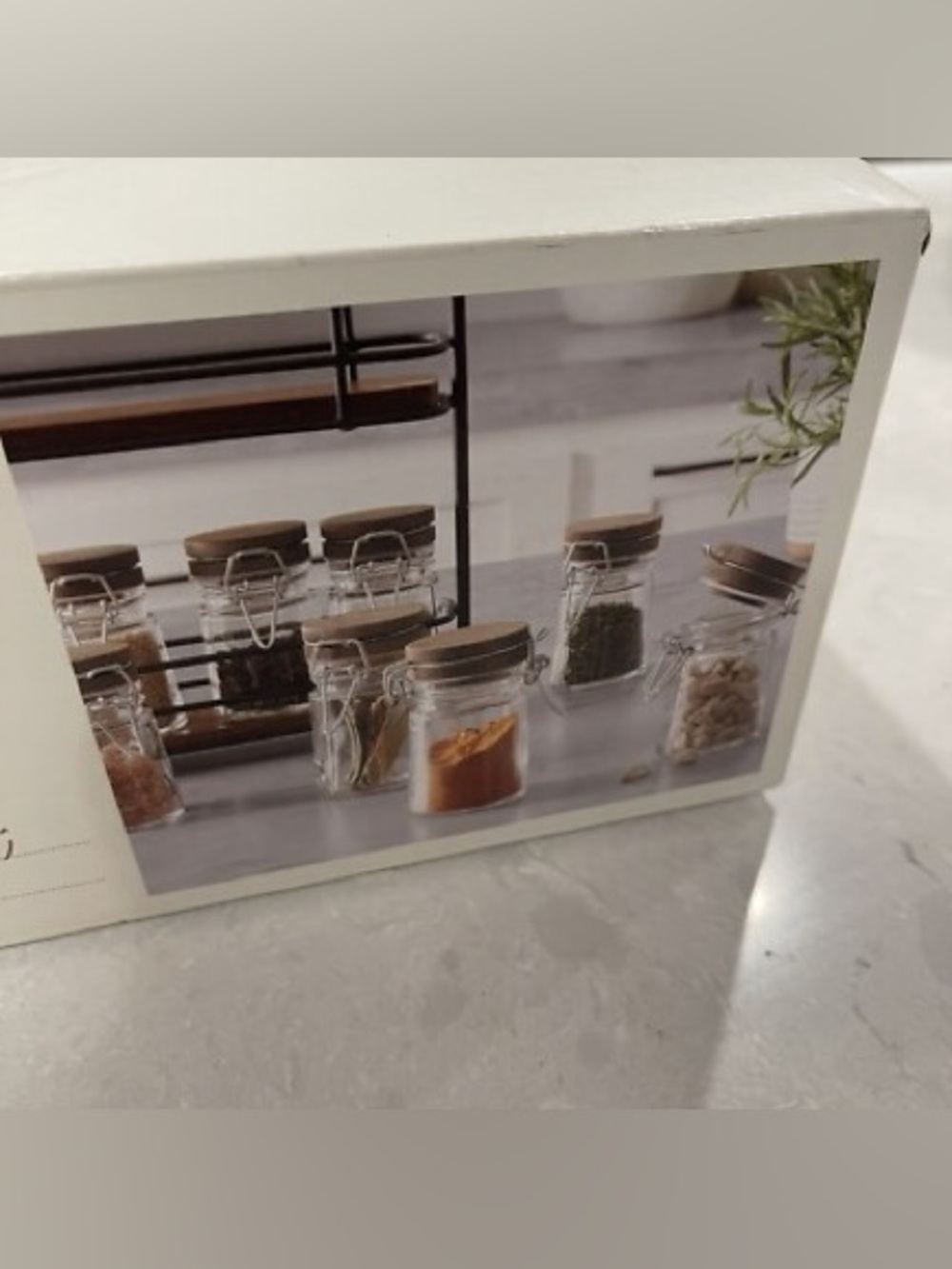 Hearth & Hand Acacia and Glass Spice jars set of 12 (NWT)